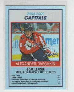 09/10 OPC Washington Capitals Alexander Ovechkin Goal Leader Team Checklist TC30 - Picture 1 of 2