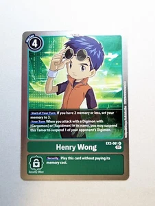 Henry Wong EX2-061 R Digimon Card Game Digital Hazard - Picture 1 of 1
