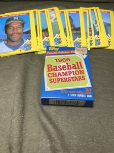 1986 Topps Complete Collector's Set Champion Superstars 33 cards complete set