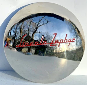 1940 LINCOLN ZEPHYR HUBCAP WHEEL COVER NICE CHROME REPLATED a - Picture 1 of 12