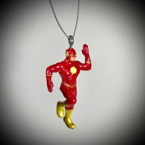 2.5" THE FLASH NAVIDAD ÁRBOL ORNAMENTO rojo dc cómic superhéroe regalo de vacaciones PVC - Imagen 1 de 5