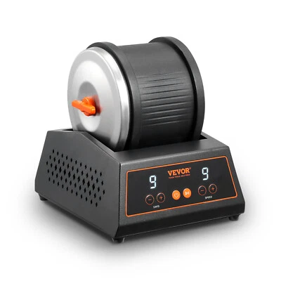 Máquina Vaso de Roca 4 libras Kit de Pulido de Rocas 9 Velocidades 9 Días Temporizador Acero Foto 1 de 4