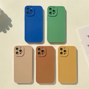 For iPhone 15 14 Pro Max 13 12 11 XR 8 SE Liquid Silicone Shockproof Case Cover - Picture 1 of 22