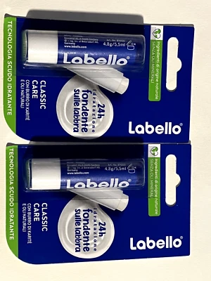 Labello Classic Original Care Lip Balm Stick 2x 4.8g SEALED FRESH - Image 1 of 2