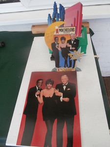 Michelob counter card. Ultimate Event.Frank-Liza-Sammy. Royal Albert Hall. 1989