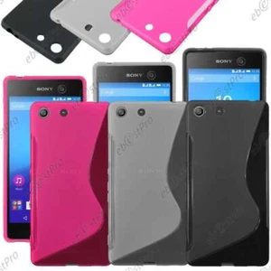 Housse Etui Coque Silicone Motif S-line Gel Souple Sony Xperia M5, M5 Dual, Film - Photo 1 sur 12