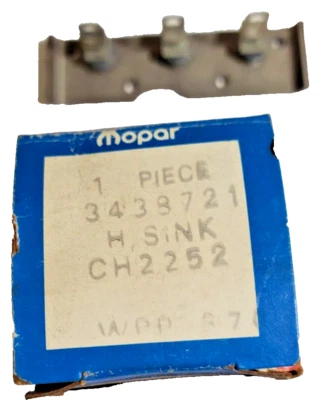 NOS Mopar alternator negative diode heat sink 1972-86 all models 3438721 CH2252 - Image 1 of 3