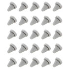 10pcs Silicone Shower Head Replacement Nozzles Fit 6mm Hole Dark Grey