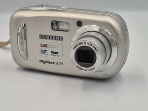 Samsung Digital Camera Digimax A50 5.0MP Silver With 128 MB SD Card Tested - Picture 1 of 22