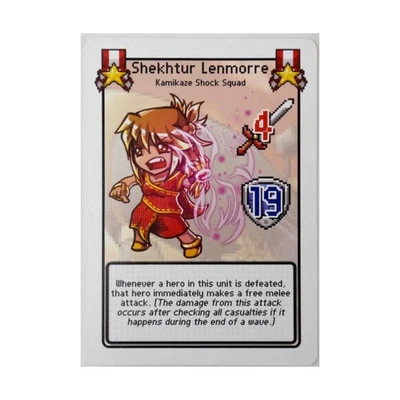 Level 99 Pixel Tactics  Pixel Tactics - HD Leader Card - Shekhtur Lenmor Bag NM - Image 1 of 2