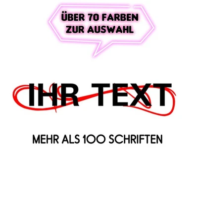 Textil Aufkleber Shirt Wunschtext 2farbig 10-20cm Schriftzug Bügelfolie M1 - Bild 1 von 4