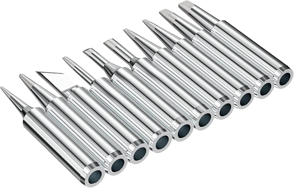 10 Pcs 900M Soldering Iron Tips, Lead Free for HAKKO, Atten, Quick, Aoyue, Yihua