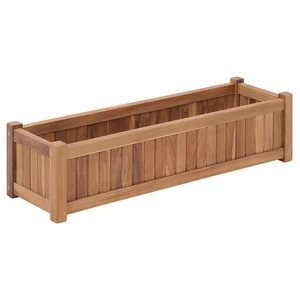 Hochbeet 100x30x25 cm Massivholz Teak - Bild 1 von 6