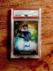 CURTIS MEAD 2022 Bowman Inception “PRIMORDIAL” Prospect Auto /99 PSA10🔥🔥🔥 - Imagen 1 de 4