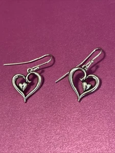 James Avery Joy of My Heart Ohrhänger nicht mehr produziert Sterlingsilber - Bild 1 von 4