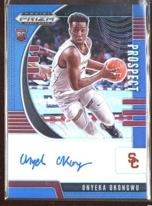 2020 Panini Prizm Draft Onyeka Okongwu #PA-00 Blue Refractor /149 Auto Rookie RC - Picture 1 of 2