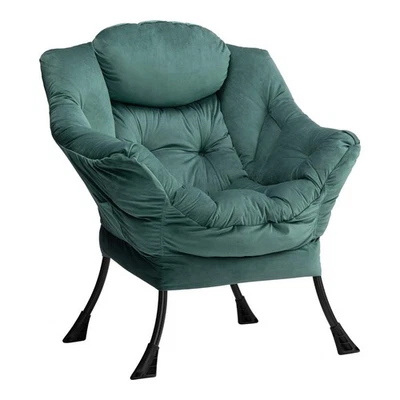 HollyHOME Silla Perezosa con Reposabrazos y Bolsillo Lateral, Cómoda Sillón Acento,... Foto 1 de 4