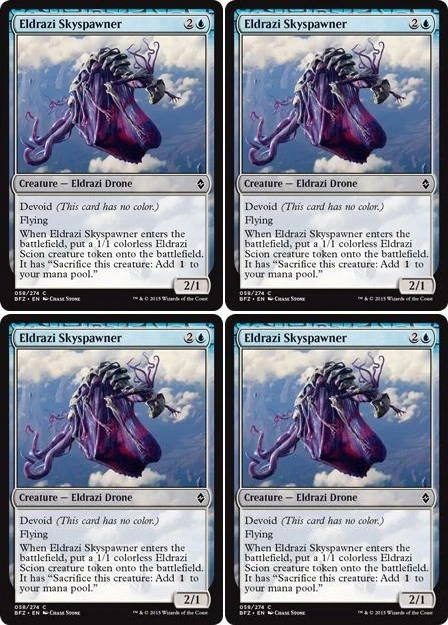 MTG - 4x ELDRAZI SKYSPAWNER - Battle for Zendikar (C) - Image 1 of 1