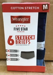 Wranglers Briefs Stretch Underwear 6 Pack Mens J23 - Picture 1 of 5
