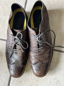 Cole Haan Men's ZeroGrand Brown Wingtip Oxfords Sneakers Shoes Size 11.5 M - Picture 1 of 7