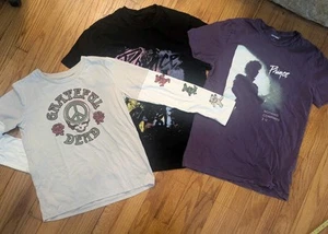 Lots Of 3 Girls T Shirts Size L 14-16 Women's Small Prince Grateful Dead Music - Picture 1 of 4