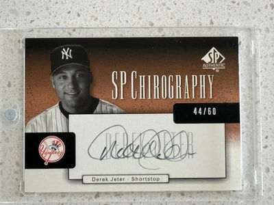 2004 SP Authentic Chirography Gold Derek Jeter Auto 44/60 Yankees HOF - Image 1 of 2