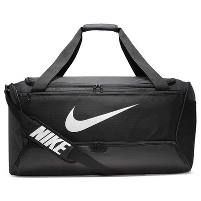 Nike Brasilia 9.0 Duffel Bag Black White Large 95L Travel Gym Sports BA5966-010 - Image 1 of 4