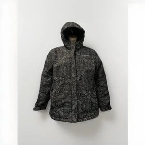 Girls Youth Large 14/16 Columbia Jacket Omni Heat Waterproof Hooded jacket Black - Picture 1 of 8
