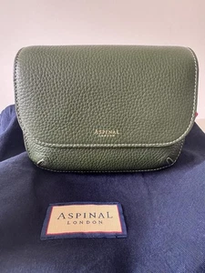 Aspinal of London Ella Green Leather Hand Bag/ Crossbody Bnwt - Picture 1 of 9
