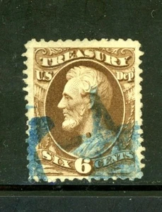 US Scott # O75 - Used - Nice Centering - RARE Blue Star Cancel (6-C255) - Picture 1 of 1