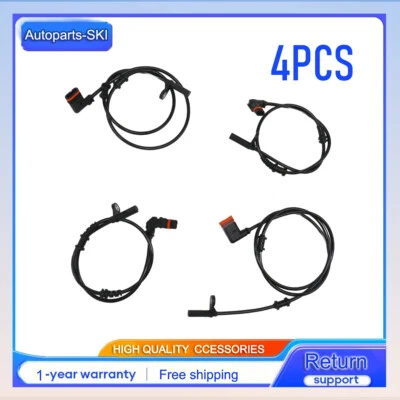 Se adapta a Mercedes-Benz SLK250 SLK300 SLK350 4 piezas sensores de velocidad de rueda ABS delanteros y traseros Foto 1 de 4