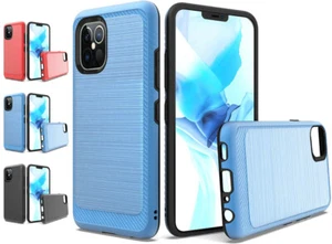 for iPhone 12 Pro Max 6.7" Case Metallic Carbon Texture Slim Cover+Prytool - Picture 1 of 34