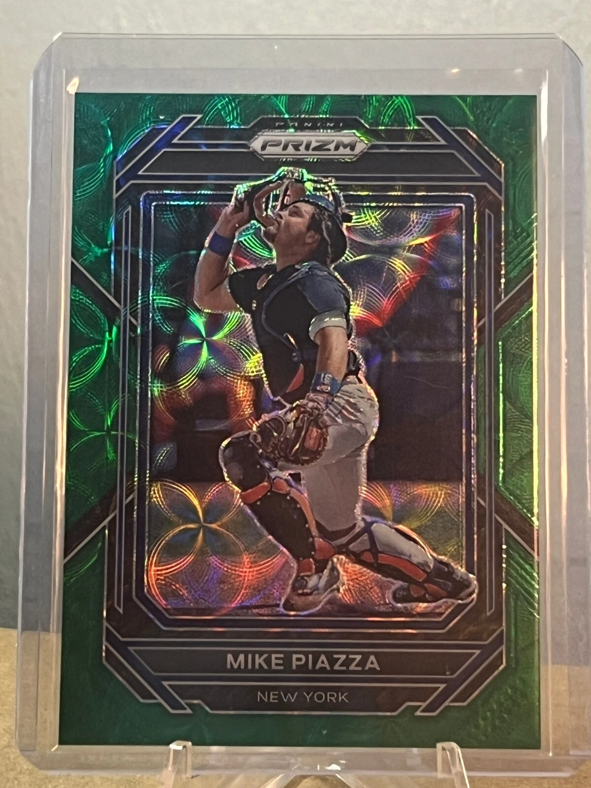 Mike Piazza 2023 Panini Prizm #91 New York Mets /75 green scope