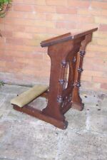 Antique Wooden Church Lectern Pulpit Stand Prayer Bench - Lovely item
