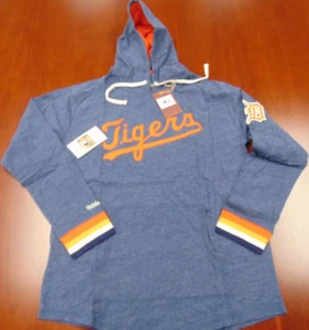MITCHELL & NESS MLB DETROIT TIGERS LIGHTWEIGHT HOODY SHIRT SIZE L - Picture 1 of 7