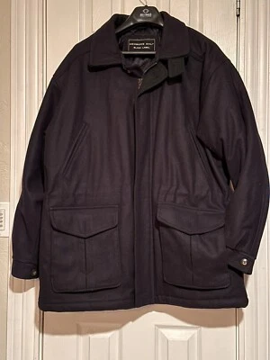 Members Only Black Label Mens Jacket Size XL Navy Wool Blend Mint - Image 1 of 4