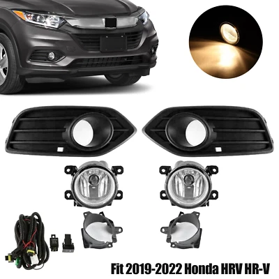 Luz antiniebla luz de conducción Fit 2019 2020 2021 2022 Honda HRV HR-V con bisel derecha derecha Foto 1 de 4