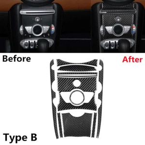 Carbon Fiber Central Console Type-B Trim For BMW MINICooper R55 R56 R57 10Pcs - Picture 1 of 11