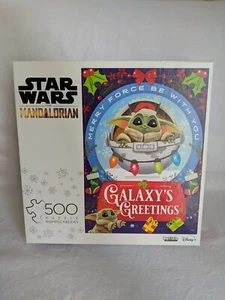 Star Wars Galaxy's Greetings 500 Piece Jigsaw Puzzle Complete - Picture 1 of 4