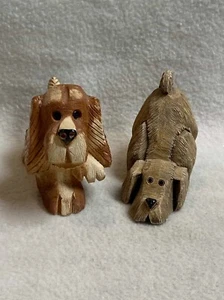 Artesania Rinconada Dog Figurines - Pointer/Hunting Dog and Hound Dog - Set of 2 - Picture 1 of 6