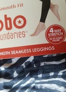 NOBO LEGGINGS~ FULL LENGTH SEAMLESS SIZE L/XL ~ SPECIAL SMOOTH FIT~4 WAY STRETCH - Picture 1 of 4