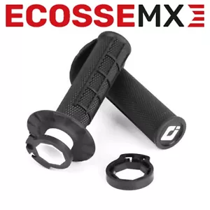 Empuñaduras de enduro ODI Lock On GRIPS medio gofre NEGRO MX motocross 2 tiempos 4 tiempos - Imagen 1 de 8