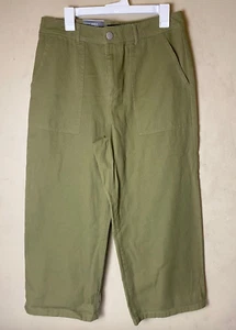 WHO WHAT WEAR Woman Ankle Crop high Rise Wide Leg Jeans-SZ 12/26 - Picture 1 of 7