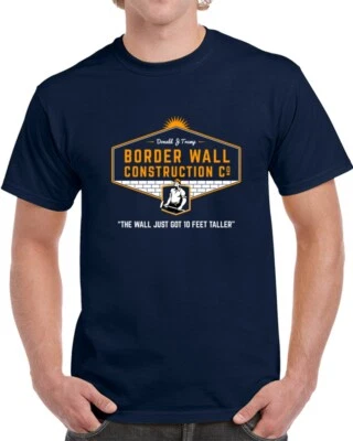 Camiseta Donald J Trump Border Wall Construction Company Camiseta Divertida Camiseta Unisex Camiseta Foto 1 de 4
