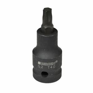 T40 x 53mm 1/2" Drive Short Impact Impacted Torx / Star Male Socket - Picture 1 of 3
