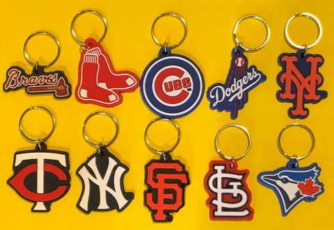 MLB Baseball Team Logo Key Chain (Keychain) - Pick Your Team - MLB Licensed Cover