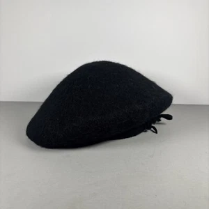 Gorra de lana vintage New York Merrimac estilo Berret negra para mujer talla 22 1/2” - Imagen 1 de 7