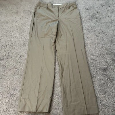 NUEVO Pantalones de vestir Talbots Petites para mujer 10P marrón mezcla de lana Heritage Foto 1 de 4