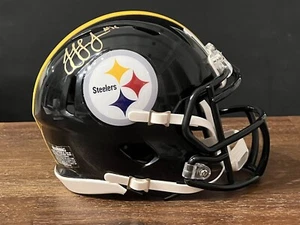 JuJu Smith Schuster Autogramm signiert Steelers Minihelm COA Beckett - Bild 1 von 5