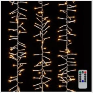 RAZ Imports Christmas Lights 1300 Warm White Bulbs 44ft Garland on Clear Wire - Picture 1 of 12